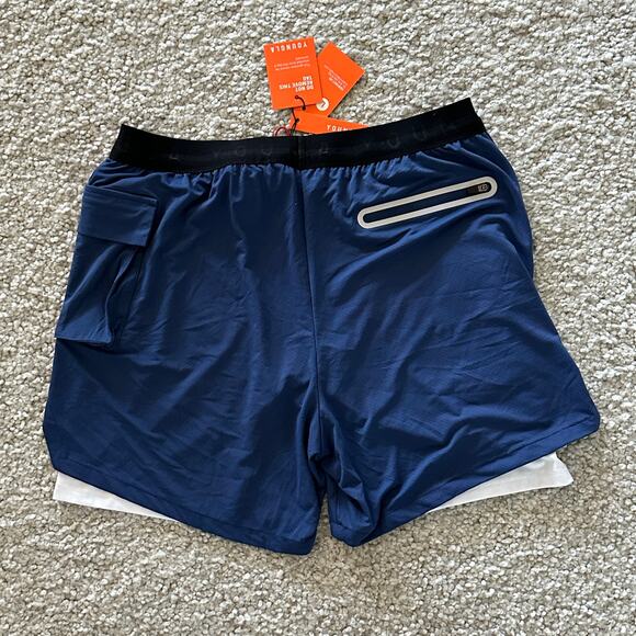 Men's YoungLA Compression Shorts L, NWT Blue - Picture 2 of 8